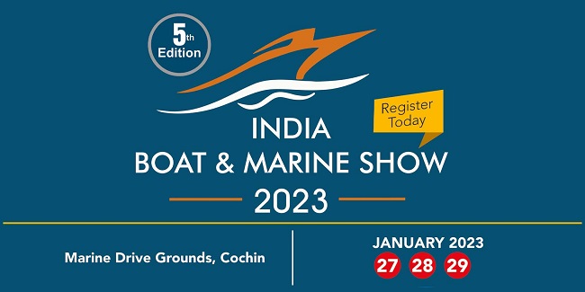 5th Edition of India Boat & Marine Show (IBMS) to be held from January 27th to 29th at Kochi
