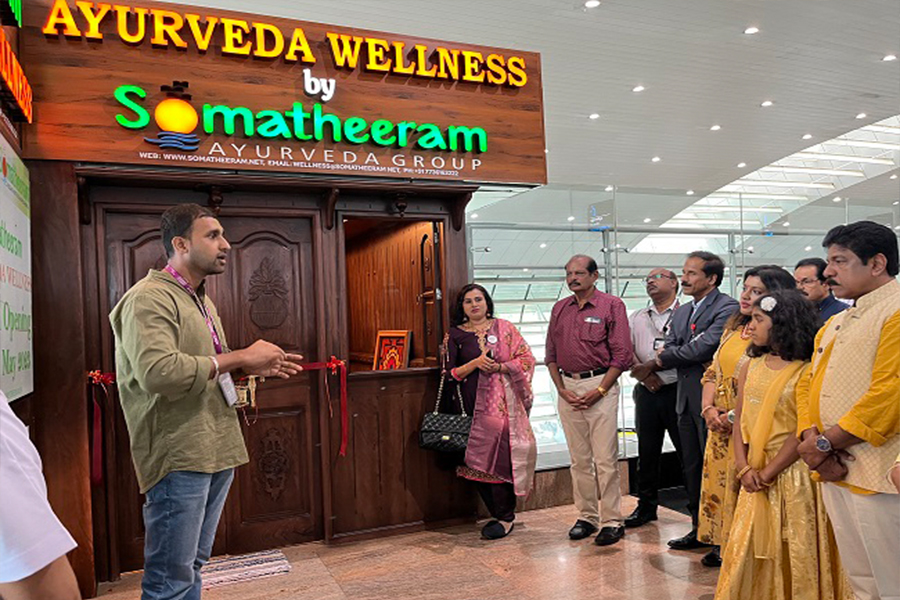 Ayurveda Wellness Center at Thiruvananthapuram International Airport.