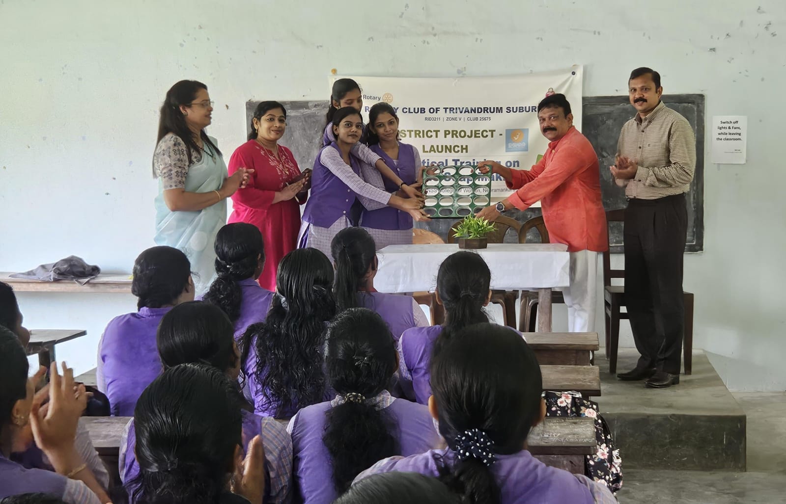 Rotary Club of Trivandrum Suburban Launches District Project “UYARE” at HHMNSS College for Women