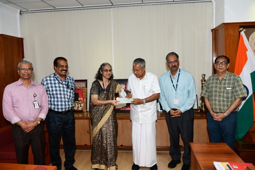 SCTIMST Employees Contribute to Chief Minister’s Relief Fund for Wayanad