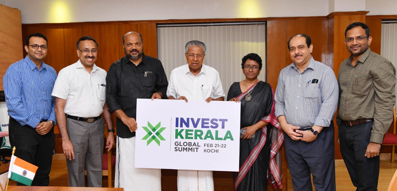 CM Pinarayi Vijayan unveils Logo of Invest Kerala Global Summit 2025